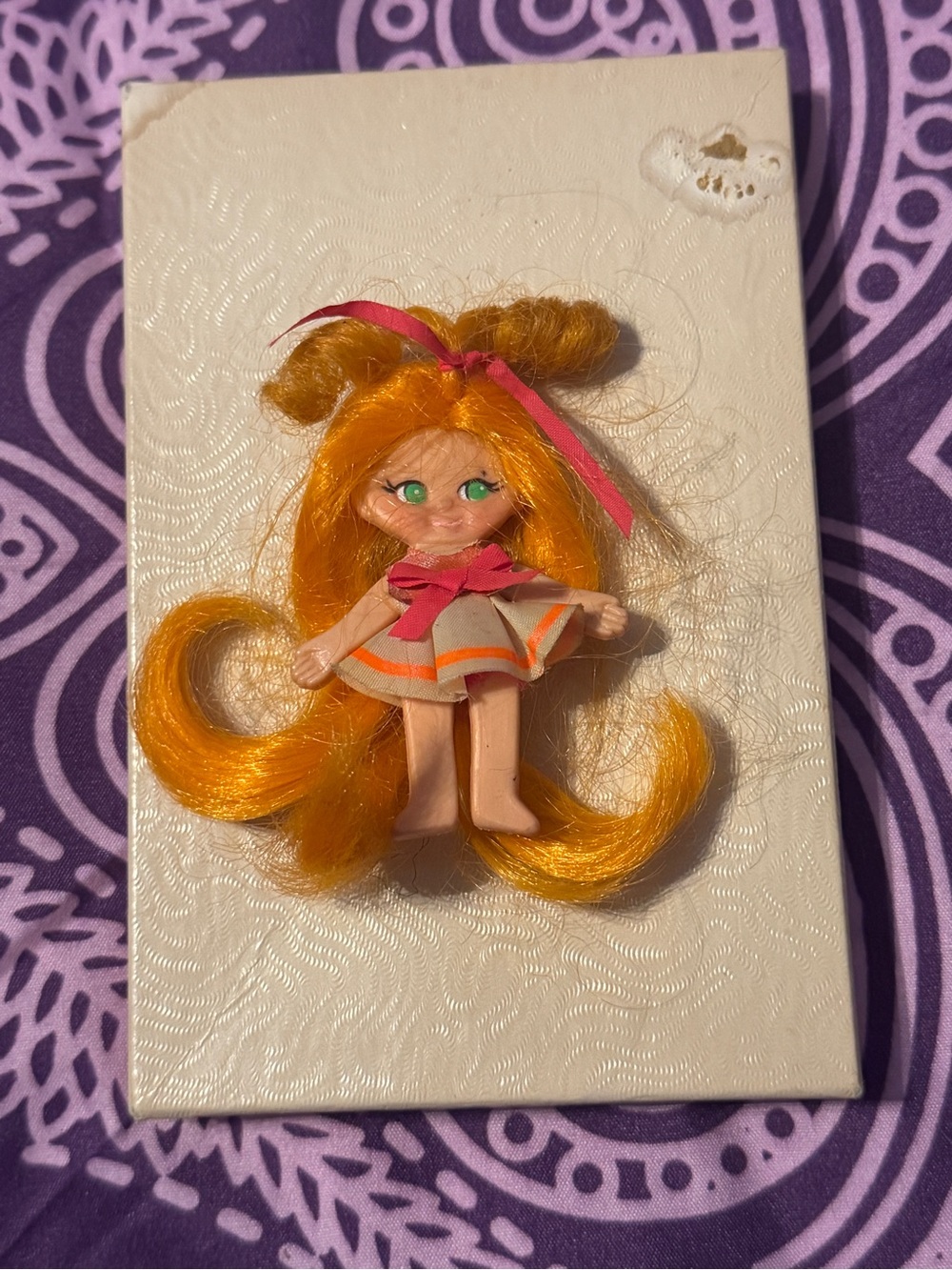 Vintage collectible Flatsy mini doll (Filly)